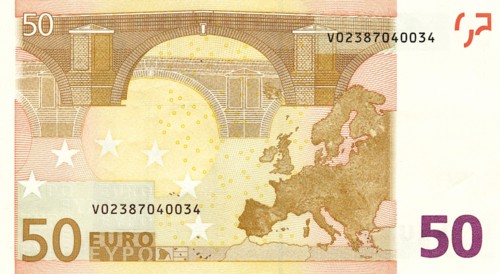 Billet de 50 euros (revers)