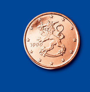 Coin of 1 cent (Finland)