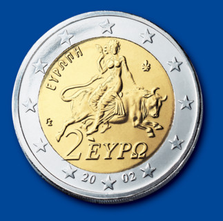 Coin of 2 euros (Greece)