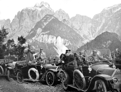 World War I. General Joffre on the Italian front