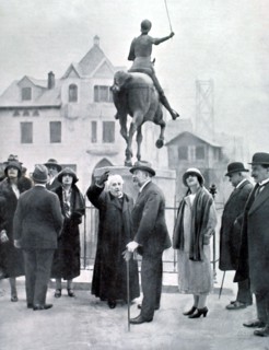 King Ferdinand of Rumania on an official visit to  Reims, April 25, 1924