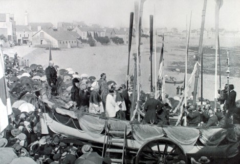 Baptême d'un bateau de sauvetage à Quiberon (1906)