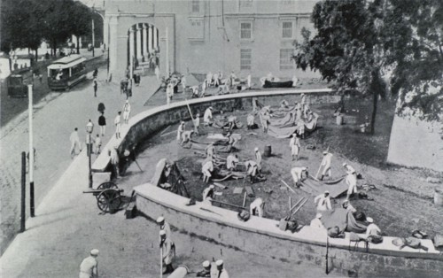 At La Havana, the first U.S. Navy detachment who came to restore order. (September 29, 1906)