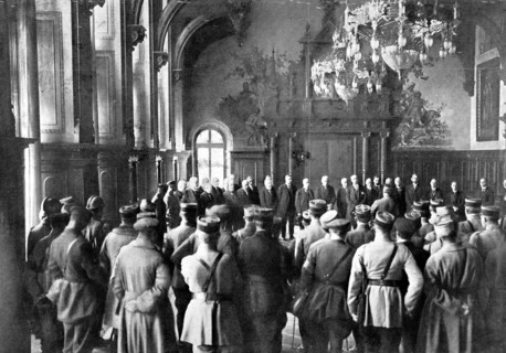 Première Guerre Mondiale. Après l'entrée de l'armée française à Wiesbaden (15/12/1918)