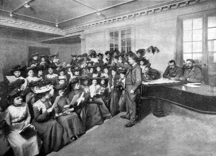 In Paris, the Conservatoire of Mimi Pinson, 1902