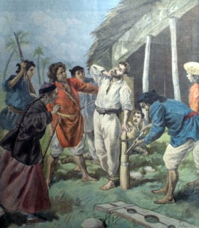 In Indochina, a French prisoner of the "Black Flag" pirates, in "Le Petit Journal" of August 25, 1895