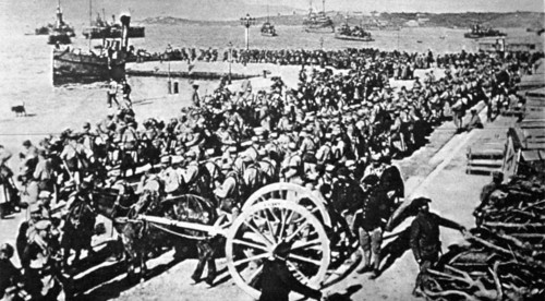 World War I. The island of Corfu occupied by the French army