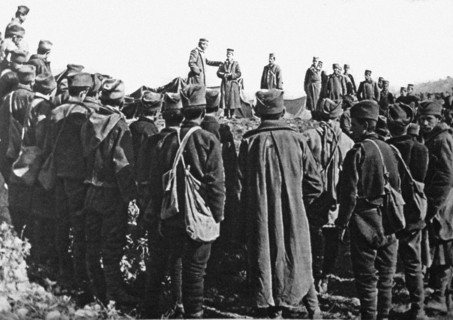 World War I. The island of Corfu occupied by the French army