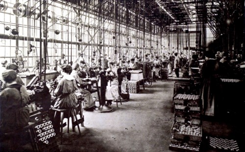 World War I. Manufacturing munitions at the Krupp factory