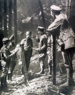 World War I. Russian members of Parliament on the Eastern front