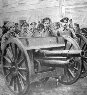 Russian Revolution. The Red Guard has sacked Moscow