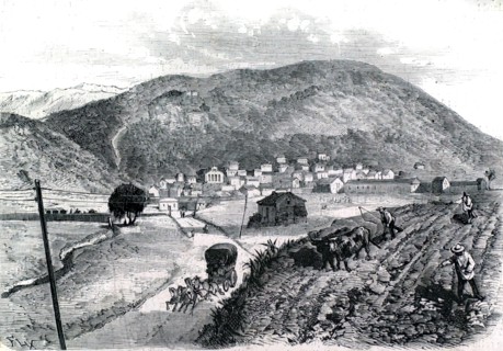En Algérie, Azet-Zamoun, village d'Alsaciens-Lorrains In "Le Monde illustré", 1874