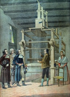 Carnot visitant les ateliers de Marie-Joseph Jacquard  du 6-1-1901