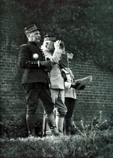 General Foch observing one of the phases of the offensive