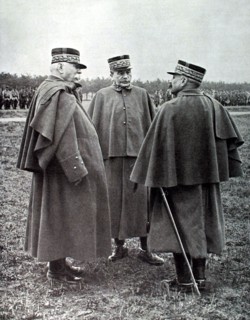 Generals Joffre, de Langle de Cary and Guillaumat (1915)
