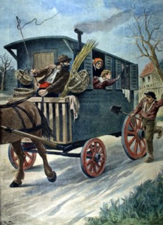 A Pont-à-Mousson, enlèvement d'une fillette par des nomades du 2-2-1902