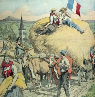 Return from the harvest in Alsace (1920)