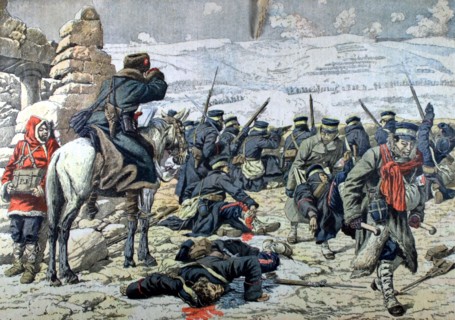 Russo-Japanese War. Fighting in Manchuria (China), 1905