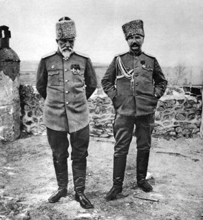 Première Guerre Mondiale. Au Caucase le général Kalitine et le général Lastotchkine, son chef d'état-major (1916)