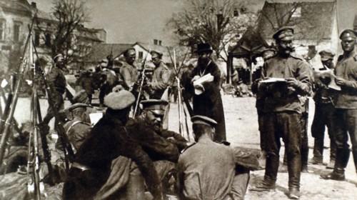 Première Guerre Mondiale. Les troupes russes sur le front de Galicie