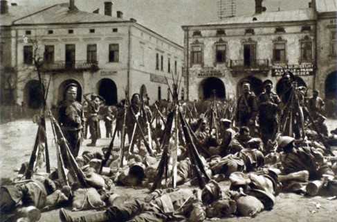 Première Guerre Mondiale. Les troupes russes sur le front de Galicie
