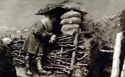 Austrian trenches on the Russian front