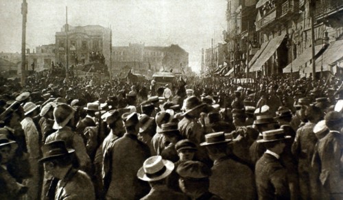 Demonstration in Crete