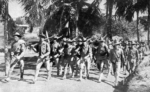 An American regiment training in Cuba
