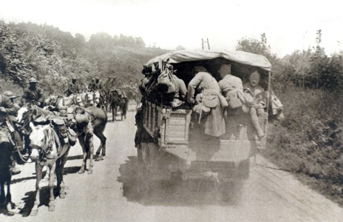 To the northwest of Soissons during the German offensive, 1918