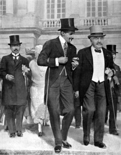The King of Spain, Alfonso XIII, and French President Millerand at Versailles (1921)