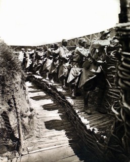 Première Guerre Mondiale. Un type de tranchée modèle en Alsace (1915)