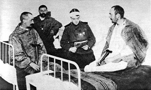 Première Guerre Mondiale. Femme russe combattant comme soldat (1915)