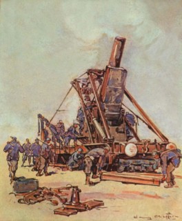 Henry Cheffer, Canon de 320 long sur voie ferrée