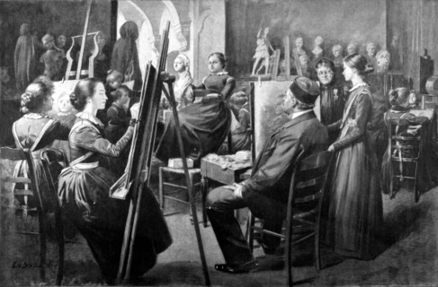 A Saint-Denis, maison d'éducation de la Légion d'honneur (1896)