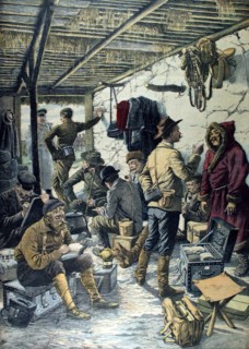 Guerre russo-japonaise. Un cantonnement russe en Mandchourie du 15 mai 1904
