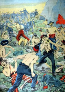 La guerre civile en Colombie. Un affrontement à l'arme blanche du 19-10-1902