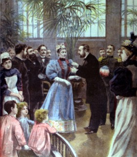 Madame Furtado-Heine being made an officer of the Legion of Honor (1896)