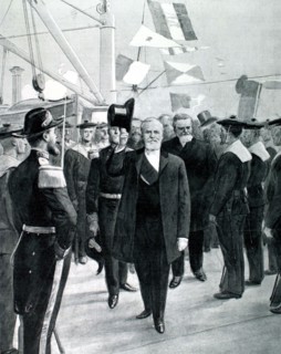 President Loubet embarking for Algeria aboard the cruiser "Jeanne-d'Arc" (1903)