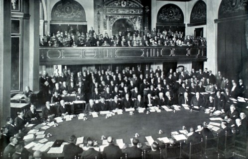 Opening session at the International Conference in The Hague (1929)