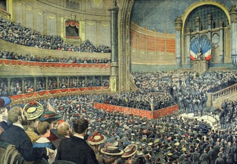 A Paris, au Trocadéro, la fête des écoles organisée par le gouvernement du 3-7-1904