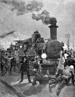 General Boulanger leaving for Villeneuve-St-Georges (1887)