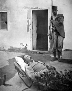 In Morocco, Major Bernier, killed near Ifrane when leading a charge at the head of his battalion (1913)