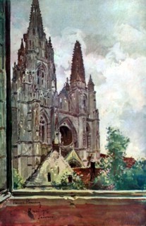 Flameng, Soissons: ruins of Saint-Jean-des-Vignes