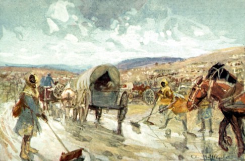 Charles Hoffbauer, dans la Somme, sur la route entre Maricourt et Suzanne