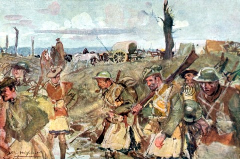 Charles Hoffbauer, dans la Somme, dans les lignes anglaises : Contalmaison