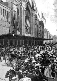 L'arrivée à Paris à la gare du Nord du président Félix Faure in "Le Journal illustré" (1897)