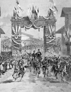 Russian officers visiting the La Villette slaughterhouses (1893)
