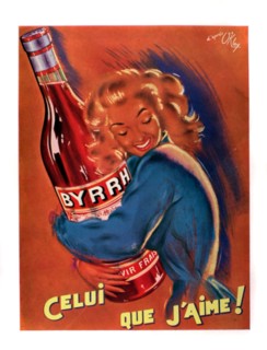 Publicité pour l'apéritif "Byrrh" (1953)