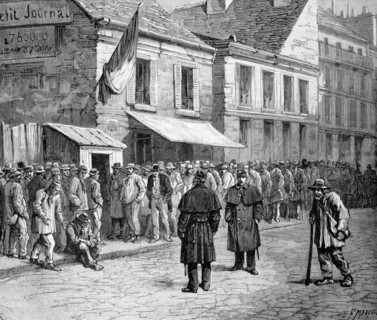 Paris. Soupe populaire. L'oeuvre de la Bouchée de pain, in "Le Journal illustré" du 9 novembre 1884