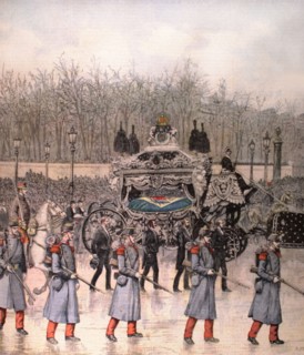 Funérailles de l'ex-empereur du Brésil, Dom Pedro, à Paris, du 26 décembre 1891